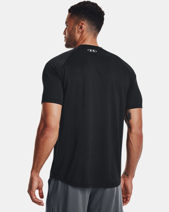 Men's UA Tech™ 2.0 Gradient Short Sleeve in Black image number 1